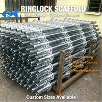 Système d'échafaudage Ringlock galvanisé à chaud robuste, en promotion pour la construction