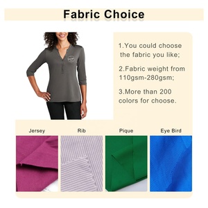 Camisetas con cuello en V para mujer de alta calidad, nueva llegada, Media manga larga, moda ecológica, estampado de Color sólido, ropa de calle de verano a granel - Product Image 2