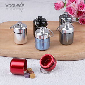 Nhỏ xách tay Keychain <span class=keywords><strong>Pill</strong></span> trường hợp cho ngoài trời cắm trại và du lịch lưu trữ hộp & Thùng - Product Image 6