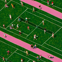 Tapis de Mahjong Américain Thème Tennis Personnalisé, Housse de Table en Acrylique Antidérapante, Imperméable, Pliable et Portable pour Jeux de Divertissement