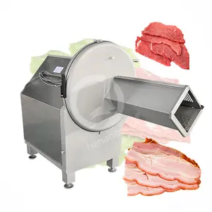 OCEAN Automática Industrial Fresco Peixe Bacon Máquina De Corte Da Carne Congelada Salsicha Ham Deli Peixe Máquina Fatiador De Carne