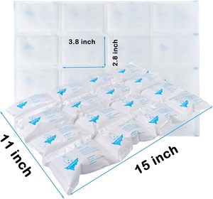 एकल उपयोग नरम वितरण परिवहन के लिए छोटे मिनी खाद्य ग्रेड पानी सूखी जेल बर्फ पैक शीट - Product Image 2