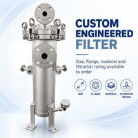 Boîtier de filtre à cartouche unique en acier inoxydable pour la filtration fine des liquides dans les applications alimentaires, des boissons, de l'eau et de la chimie