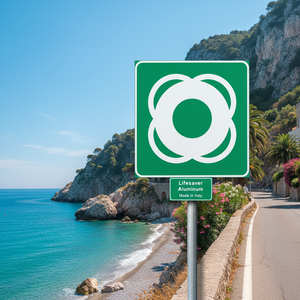 Lifesaver Alluminio 250x250mm Made in Italy - Product Image 3