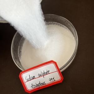 <span class=keywords><strong>Sulfate</strong></span> <span class=keywords><strong>de</strong></span> sodium <span class=keywords><strong>anhydre</strong></span> (SSA) <span class=keywords><strong>de</strong></span> qualité industrielle haute pureté 99 % en poudre, utilisé dans l'industrie du verre au lieu du carbonate <span class=keywords><strong>de</strong></span> <span class=keywords><strong>soude</strong></span> - Product Image 2