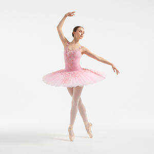 Vestido de Ballet Clásico para Niñas, Tutú de Poliéster/Rayón, Ropa de Danza Profesional para el Ballet Bella Durmiente - Product Image 1