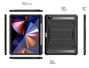 เคสป้องกันการกระแทกแบบเต็มรูปแบบมีขาตั้งเคสเกราะป้องกันการกระแทกสำหรับไอแพดโปรเคส<span class=keywords><strong>12.9</strong></span> - Product Image 6