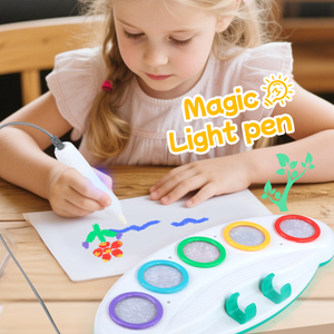 Kinder Schilderij Graffiti Kunst Pen Kleurrijke Gloeiende Magische Pen Met Muziek Leuk Tekentafel Voor Verjaardagscadeaus - Product Image 2