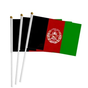 Wholesale Factory Direct 14x21cm Afghanistan Afghan Small Hand Waving <b>Flag</b> - Product Image 2