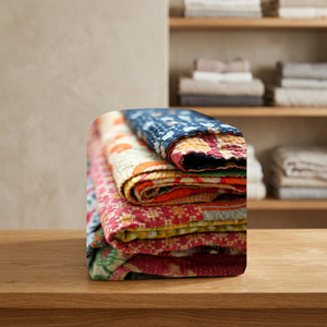 Edredones hechos a mano de algodón kantha - Product Image 4