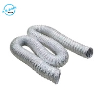 Tuyau flexible isolé blanc pour conduite d'air avec revêtement en feuille d'aluminium