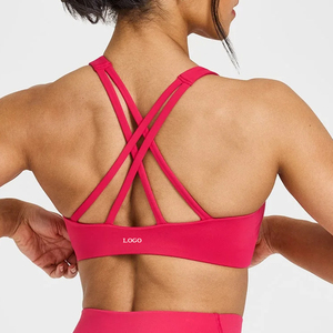 Vente en gros en usine <span class=keywords><strong>Soutien</strong></span>-<span class=keywords><strong>gorge</strong></span> de sport pour femmes, yoga, entraînement, fitness, séchage rapide, <span class=keywords><strong>bretelles</strong></span> <span class=keywords><strong>croisées</strong></span> dans le dos - Product Image 2