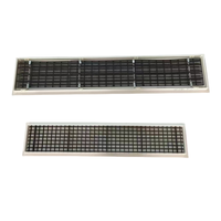 Ventilation ABS Échappement Climatisation Plafond Climatiseur Mur Évent Grille Amovible Barre Linéaire Grilles