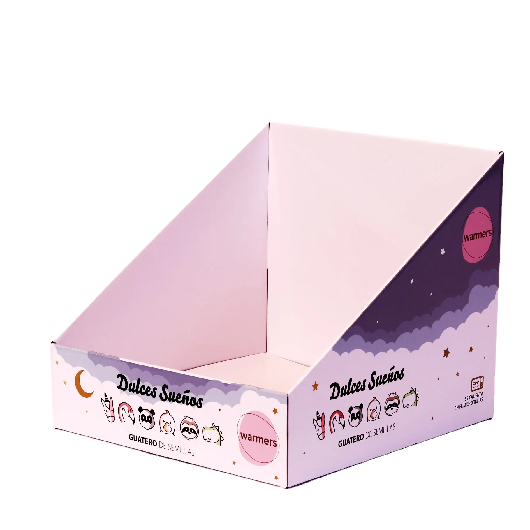 Картонный выставочный счетчик на заказ, коробка PDQ для упаковки тортов, упаковка для еды и напитков