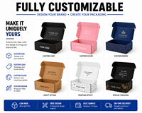 Boîte d'expédition en carton ondulé recyclé personnalisable avec bande de déchirement et bande auto-adhésive pour l'emballage de retour réutilisable pour l'expédition e-commerce