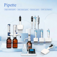 Distributeur électronique de liquides pour flacons 1,0-10 ml, pipette de laboratoire pour la manipulation des liquides, plusieurs tailles disponibles, Cedrec