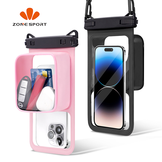 New Arrival Large Storage Space IPX8 Floating Waterproof Cell Phone Bag Pouch for Outdoor Sports