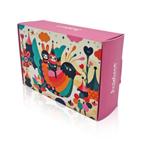 Cajas de embalaje de pelucas de cartón corrugado con logotipo personalizado ecológico, cajas de papel para cosméticos de ropa, tira de desgarro para regalos exprés