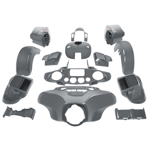 HR3-guardabarros de motocicleta, alforja para Harley <span class=keywords><strong>CVO</strong></span> <span class=keywords><strong>Street</strong></span> <span class=keywords><strong>Glide</strong></span> 90600001, gris, <span class=keywords><strong>2018</strong></span> - Product Image 4