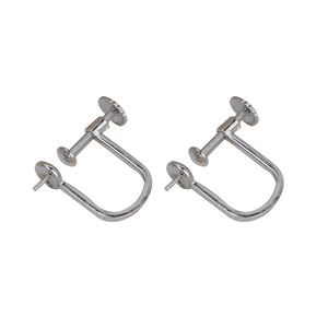 ต่างหูเงินแท้ S925 แบบเกลียว ต่างหูมุกสำหรับผู้หญิง อุปกรณ์ DIY สำหรับทำเครื่องประดับ กึ่งสำเร็จรูป - Product Image 5