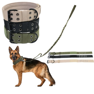 Tactical <b>Dog</b> <b>Collar</b> Adjustable Five Level Buckle For Medium Large <b>Dogs</b> Outdoor Wear Resistant Monochrome Style - Product Image 2