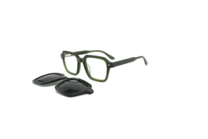 G5723 Gafas de Sol Magnéticas con Clip de <span class=keywords><strong>Alta</strong></span> Polarización para Gafas Graduadas, Montura Completa Rectangular de Acetato Resistente - Product Image 4