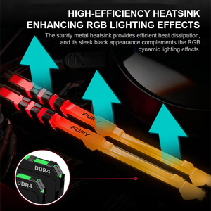 DDR4 Fruy Beast RGB 3200 หน่วยความจำแล็ปท็อปโมดูลเดี่ยวอินเทล เอ็กซ์เอ็มพี เอเอ็มดี ไรซ์ยอนการใช้พลังงานต่ำ - Product Image 6