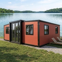 Maison conteneur modulaire préfabriquée extensible de luxe moderne, 20 pieds, 40 pieds, prix usine, nouvelle collection, vente chaude