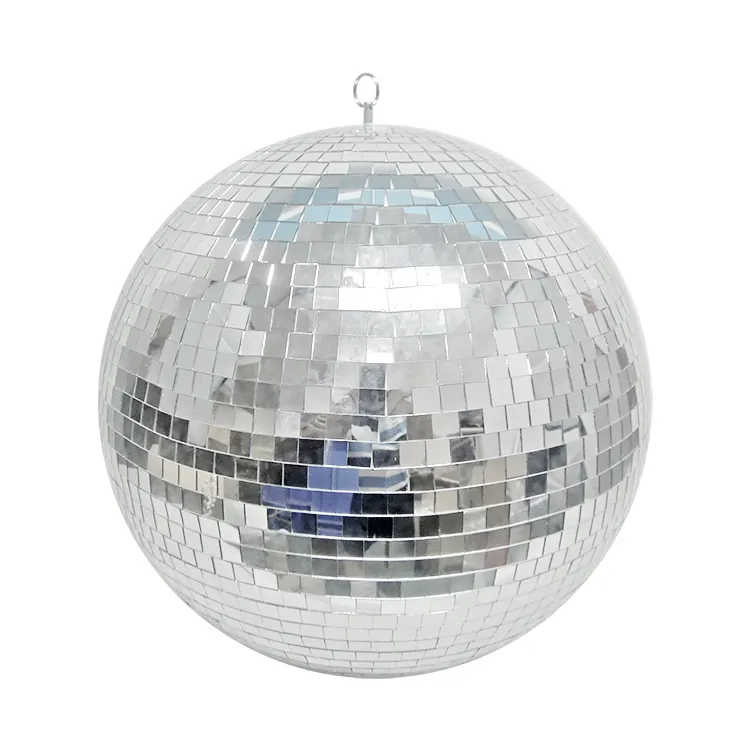 Disco Mirror Ball Sparkle Rotation Disco Party Light Oversized Silver Shinny Christmas Balls For X'mas Wedding Party Decoration