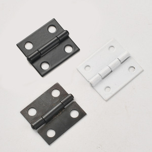 Furniture Hinge 24x25mm Iron Surface <b>Mount</b> Durable Minimalist Design Black White Finish - Product Image 1