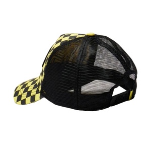 Casquettes de camionneur Western à calotte haute, classiques à carreaux, en maille imprimée numériquement avec broderie - Product Image 3