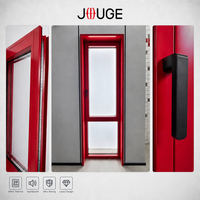 Ventana Abatible de Aluminio con Aislamiento Térmico 6060-T66 1.8mm PA66, Vidrio Low-E Insonorizado para Casa o Villa