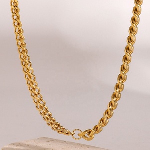 Collier ras du cou personnalisé en acier inoxydable plaqué or 18 carats, étanche, tendance, pour femme - Product Image 5