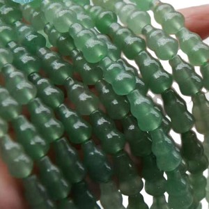Perles de bambou en aventurine naturelle 6x12mm pour la fabrication de bijoux - Product Image 5