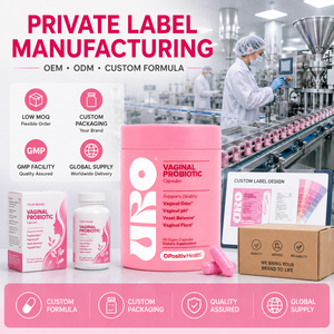 Cápsulas de Probióticos <span class=keywords><strong>Lactobacillus</strong></span> Veganas de Marca Privada OEM, 60 Cápsulas, Soporte Diario para el Equilibrio del pH Femenino, Probióticos Vaginales - Product Image 5