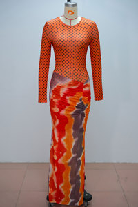 Abito Lungo da <span class=keywords><strong>Donna</strong></span> con Stampa, Vestito Aderente Maxi <span class=keywords><strong>Taglie</strong></span> Forti, Taglia S-2XL - Product Image 3