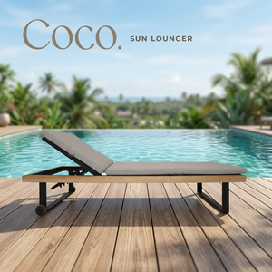 Chaise longue de luxe moderne imperméable pour l'extérieur, avec cadre en aluminium et coussins, lit de repos pour piscine, patio, villa - Product Image 2