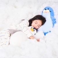 Coussin en peluche personnalisé ultra doux en forme de phoque ou de pingouin, jouet en peluche sûr et confortable, cadeau d'anniversaire pour enfants