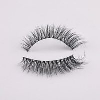 Bande transparente ultra-fine, cils entiers faits à la main, cils synthétiques vegan, faux cils