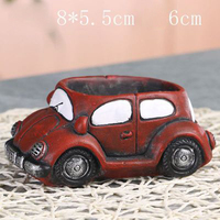 Pot de fleurs rétro créatifs pour jardin, plantes succulentes, bonsaï, en forme de voiture, Pot coloré, xp278