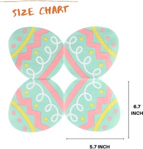 Easter Party Decoration Paper Plate Egg Bunny Easter Theme Party Tableware Paper Plate Set - Product Image 4