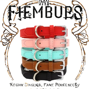 Durable PU Leather Reflective Adjustable <b>Dog</b> <b>Collar</b> for Small Medium <b>Large</b> <b>Dogs</b> - Product Image 3