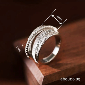 Anello dal Design Multistrato, Stile Elegante, Anello da Dito per Donne - Product Image 4