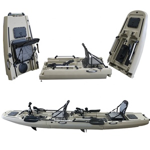 Kayak à pédales de 14 pieds, canoë de pêche pour 2 personnes avec pédales de propulsion, accessoires de <span class=keywords><strong>bateau</strong></span> en Chine, canoekayak à <span class=keywords><strong>moteur</strong></span> <span class=keywords><strong>électrique</strong></span> pour les sports de pêche - Product Image 2