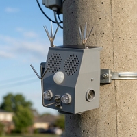 Répulsif à ultrasons intelligent à énergie solaire, à aspiration magnétique, étanche, écologique, en ABS, durée de vie 3-5 ans