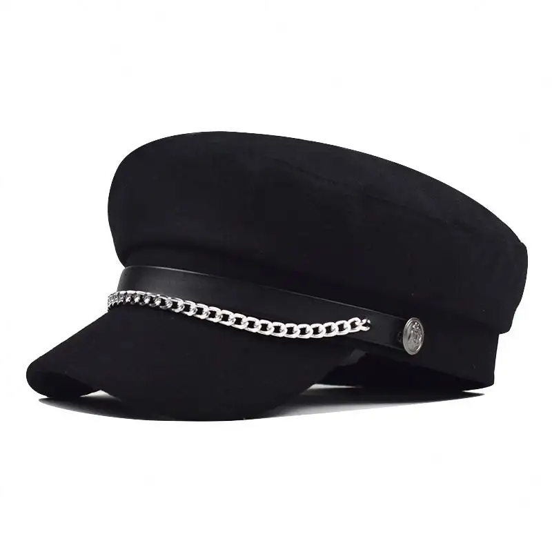 Topi baret wol musim gugur wanita, topi baret hangat baret seniman Perancis, topi pelukis jalan musim gugur musim dingin kualitas tinggi