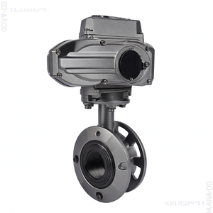 Válvula de Mariposa Motorizada Eléctrica Modulante de CC de 12 V con Brida COVNA, Válvula de Mariposa Eléctrica de Plástico CPVC para Agua de Mar - Product Image 3