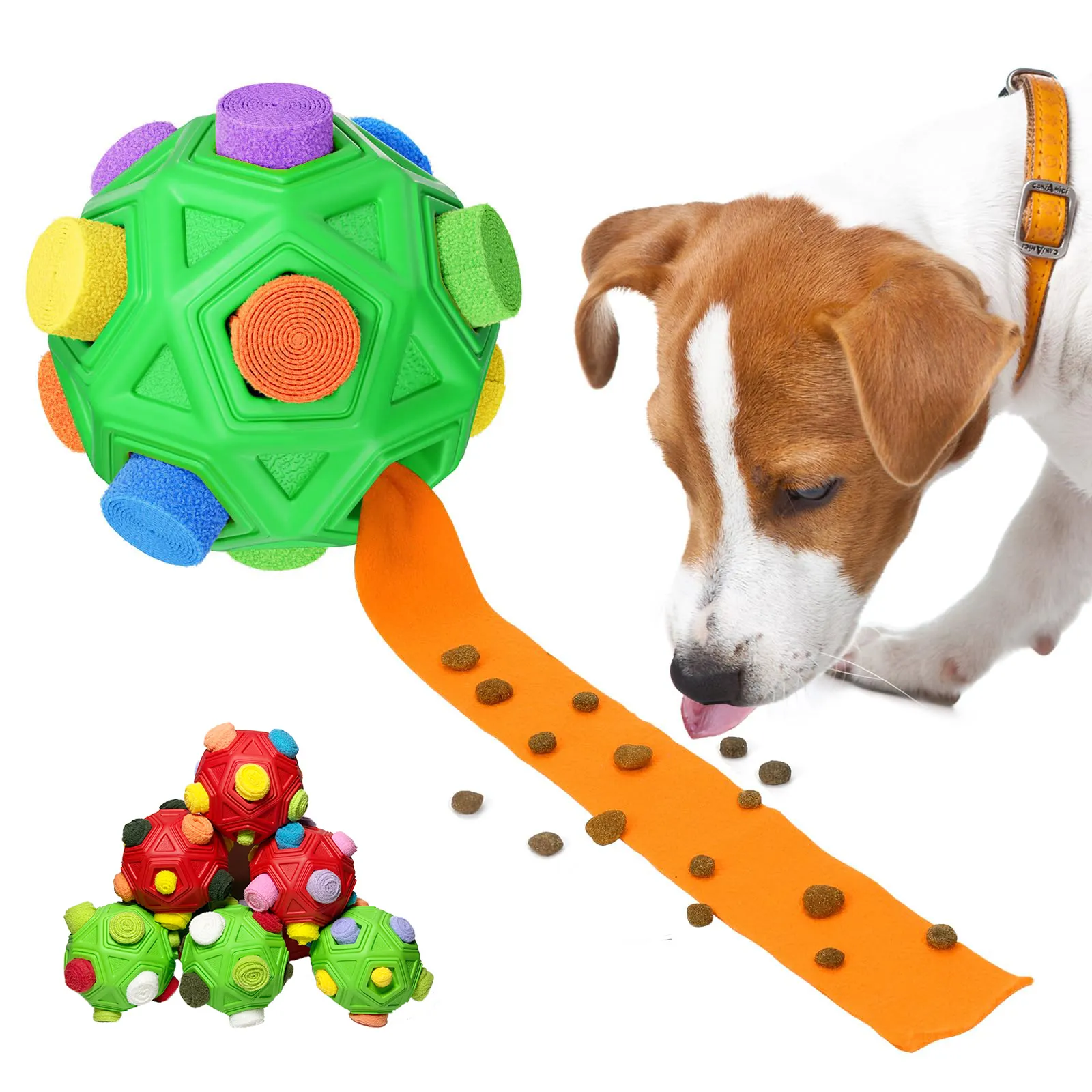Grosir Pabrik mainan Puzzle hewan peliharaan interaktif Dispenser makanan bola mainan tikar anjing pelatihan lambat anjing mainan Snuffle