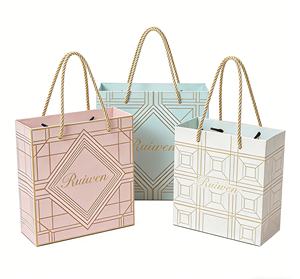 Sacs en papier personnalisés de luxe écologiques pour l'emballage commercial avec poignée – Vente en gros - Product Image 1