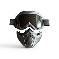 Masque rétro Harley, lunettes tactiques PC, masque de moto tout-terrain, lunettes de protection pour casque, anti-vent, anti-poussière, soudure électrique